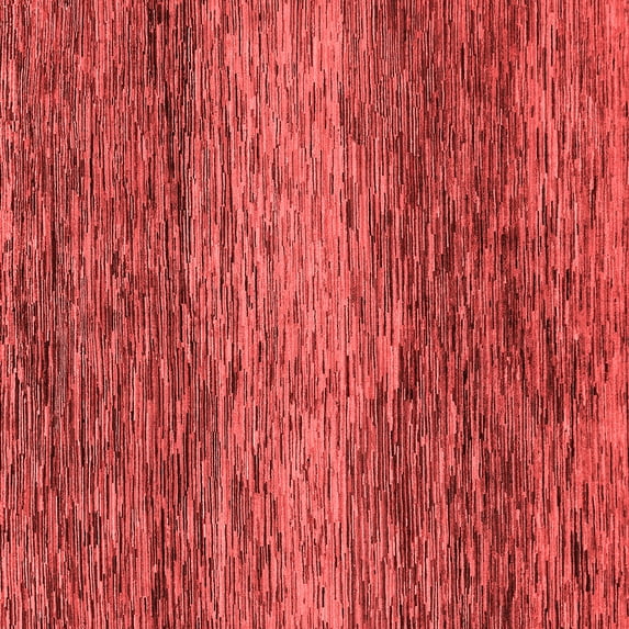 Ahgly Company Machine Washable Indoor Square Abstract Red Modern Area Rugs, 6' Square