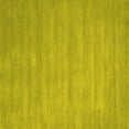 thumbnail image 1 of Ahgly Company Machine Washable Indoor Square Abstract Yellow Contemporary Area Rugs, 3' Square, 1 of 4
