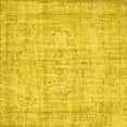thumbnail image 1 of Ahgly Company Machine Washable Indoor Square Abstract Yellow Contemporary Area Rugs, 4' Square, 1 of 4