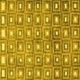 thumbnail image 1 of Ahgly Company Machine Washable Indoor Square Abstract Yellow Contemporary Area Rugs, 6' Square, 1 of 4