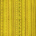 thumbnail image 1 of Ahgly Company Machine Washable Indoor Square Abstract Yellow Modern Area Rugs, 7' Square, 1 of 4