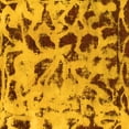 thumbnail image 1 of Ahgly Company Machine Washable Indoor Square Abstract Yellow Modern Area Rugs, 8' Square, 1 of 4