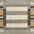 thumbnail image 1 of Ahgly Company Machine Washable Indoor Square Contemporary Army Brown Area Rugs, 4' Square, 1 of 7
