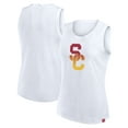thumbnail image 1 of Women's Fanatics White USC Trojans Activate Slub Tank Top, 1 of 5