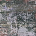 thumbnail image 1 of Ahgly Company Machine Washable Indoor Square Industrial Modern Black Area Rugs, 4' Square, 1 of 7