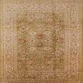 thumbnail image 1 of Ahgly Company Machine Washable Indoor Square Industrial Modern Brown Sand Brown Area Rugs, 3' Square, 1 of 1