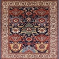 thumbnail image 1 of Ahgly Company Machine Washable Indoor Square Industrial Modern Deep Red Area Rugs, 7' Square, 1 of 7