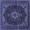 thumbnail image 1 of Ahgly Company Machine Washable Indoor Square Medallion Blue Traditional Area Rugs, 5' Square, 1 of 4