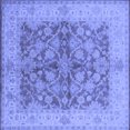 thumbnail image 1 of Ahgly Company Machine Washable Indoor Square Oriental Blue Industrial Area Rugs, 3' Square, 1 of 4