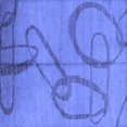 thumbnail image 1 of Ahgly Company Machine Washable Indoor Square Oriental Blue Industrial Area Rugs, 3' Square, 1 of 4