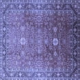 thumbnail image 1 of Ahgly Company Machine Washable Indoor Square Oriental Blue Traditional Area Rugs, 5' Square, 1 of 4