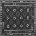 thumbnail image 1 of Ahgly Company Machine Washable Indoor Square Oriental Gray Traditional Area Rugs, 5' Square, 1 of 1