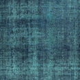 thumbnail image 1 of Ahgly Company Machine Washable Indoor Square Oriental Turquoise Blue Industrial Area Rugs, 5' Square, 1 of 4