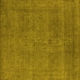 thumbnail image 1 of Ahgly Company Machine Washable Indoor Square Oriental Yellow Industrial Area Rugs, 6' Square, 1 of 4