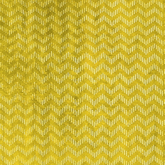 Ahgly Company Machine Washable Indoor Square Oriental Yellow Industrial Area Rugs, 8' Square