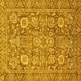 thumbnail image 1 of Ahgly Company Machine Washable Indoor Square Oriental Yellow Traditional Area Rugs, 8' Square, 1 of 4