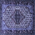 thumbnail image 1 of Ahgly Company Machine Washable Indoor Square Persian Blue Traditional Area Rugs, 3' Square, 1 of 4