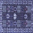 thumbnail image 1 of Ahgly Company Machine Washable Indoor Square Persian Blue Traditional Area Rugs, 4' Square, 1 of 4