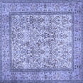 thumbnail image 1 of Ahgly Company Machine Washable Indoor Square Persian Blue Traditional Area Rugs, 5' Square, 1 of 4