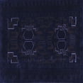 thumbnail image 1 of Ahgly Company Machine Washable Indoor Square Persian Blue Traditional Area Rugs, 5' Square, 1 of 4