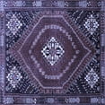 thumbnail image 1 of Ahgly Company Machine Washable Indoor Square Persian Blue Traditional Area Rugs, 5' Square, 1 of 4