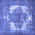 thumbnail image 1 of Ahgly Company Machine Washable Indoor Square Persian Blue Traditional Area Rugs, 6' Square, 1 of 4