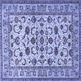 thumbnail image 1 of Ahgly Company Machine Washable Indoor Square Persian Blue Traditional Area Rugs, 6' Square, 1 of 4