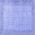 thumbnail image 1 of Ahgly Company Machine Washable Indoor Square Persian Blue Traditional Area Rugs, 7' Square, 1 of 4