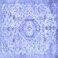 thumbnail image 1 of Ahgly Company Machine Washable Indoor Square Persian Blue Traditional Area Rugs, 7' Square, 1 of 4