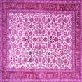 thumbnail image 1 of Ahgly Company Machine Washable Indoor Square Persian Pink Traditional Area Rugs, 7' Square, 1 of 4