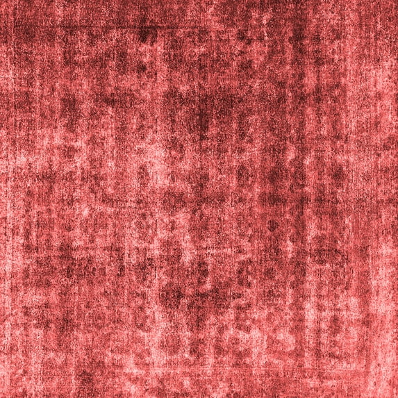 Ahgly Company Machine Washable Indoor Square Persian Red Bohemian Area Rugs, 7' Square