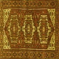 thumbnail image 1 of Ahgly Company Machine Washable Indoor Square Persian Yellow Traditional Area Rugs, 3' Square, 1 of 4
