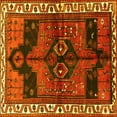 thumbnail image 1 of Ahgly Company Machine Washable Indoor Square Persian Yellow Traditional Area Rugs, 3' Square, 1 of 4