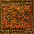thumbnail image 1 of Ahgly Company Machine Washable Indoor Square Persian Yellow Traditional Area Rugs, 6' Square, 1 of 4