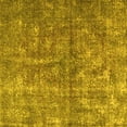 thumbnail image 1 of Ahgly Company Machine Washable Indoor Square Persian Yellow Traditional Area Rugs, 6' Square, 1 of 4