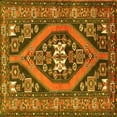 thumbnail image 1 of Ahgly Company Machine Washable Indoor Square Persian Yellow Traditional Area Rugs, 6' Square, 1 of 4