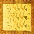 thumbnail image 1 of Ahgly Company Machine Washable Indoor Square Persian Yellow Traditional Area Rugs, 7' Square, 1 of 4