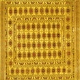 thumbnail image 1 of Ahgly Company Machine Washable Indoor Square Persian Yellow Traditional Area Rugs, 7' Square, 1 of 4