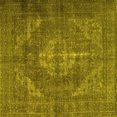 thumbnail image 1 of Ahgly Company Machine Washable Indoor Square Persian Yellow Traditional Area Rugs, 8' Square, 1 of 4