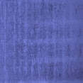 thumbnail image 1 of Ahgly Company Machine Washable Indoor Square Solid Blue Modern Area Rugs, 3' Square, 1 of 4