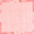 thumbnail image 1 of Ahgly Company Machine Washable Indoor Square Solid Red Modern Area Rugs, 3' Square, 1 of 4