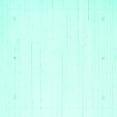 thumbnail image 1 of Ahgly Company Machine Washable Indoor Square Solid Turquoise Blue Modern Area Rugs, 8' Square, 1 of 4