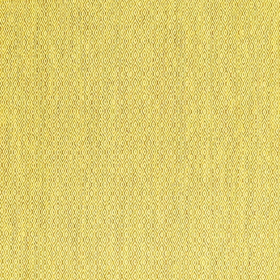 Ahgly Company Machine Washable Indoor Square Solid Yellow Modern Area Rugs, 6' Square