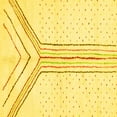 thumbnail image 1 of Ahgly Company Machine Washable Indoor Square Solid Yellow Modern Area Rugs, 8' Square, 1 of 4