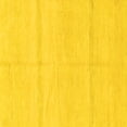 thumbnail image 1 of Ahgly Company Machine Washable Indoor Square Solid Yellow Modern Area Rugs, 8' Square, 1 of 4