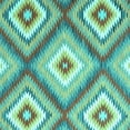 thumbnail image 1 of Ahgly Company Machine Washable Indoor Square Southwestern Turquoise Blue Country Area Rugs, 4' Square, 1 of 4