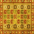 thumbnail image 1 of Ahgly Company Machine Washable Indoor Square Southwestern Yellow Country Area Rugs, 6' Square, 1 of 4