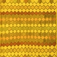 thumbnail image 1 of Ahgly Company Machine Washable Indoor Square Southwestern Yellow Country Area Rugs, 8' Square, 1 of 4