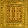 thumbnail image 1 of Ahgly Company Machine Washable Indoor Square Southwestern Yellow Country Area Rugs, 8' Square, 1 of 4