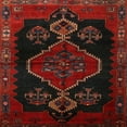 thumbnail image 1 of Ahgly Company Machine Washable Indoor Square Traditional Bakers Brown Area Rugs, 6' Square, 1 of 7